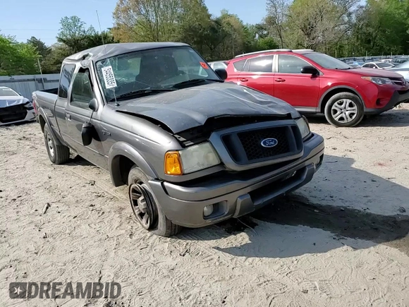 2005 Ford Ranger XL with VIN 1FTYR14U85PA00760, listed as a Copart auction lot 54455335 with 252,001 mi miles and Salvage Title. Bid and sale history available at DreamBid. Image 13.