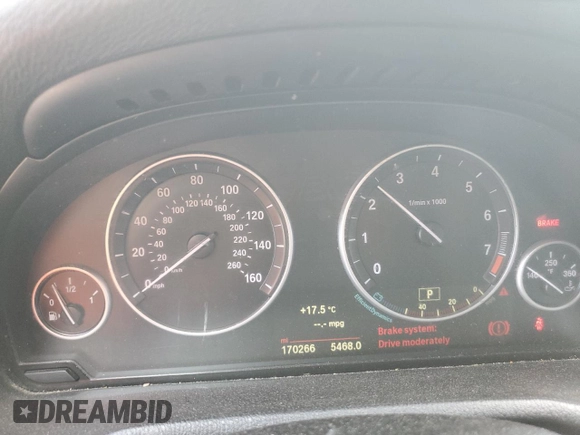 2016 BMW X3 sDrive28i with VIN 5UXWZ7C56G0R32308, listed as a Copart auction lot 49641825 with 170,266 mi miles and Salvage Title. Bid and sale history available at DreamBid. Image 9.