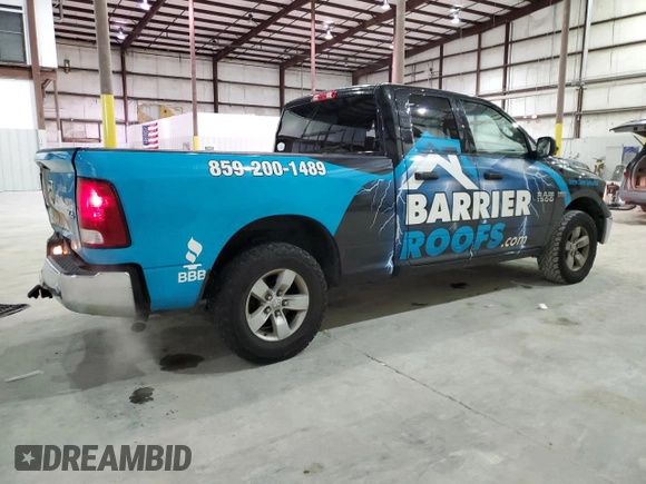 2018 Ram 1500 Express with VIN 1C6RR7FTXJS321578, listed as a Copart auction lot 82797554 with 149,676 mi miles and Salvage Title. Bid and sale history available at carsss.com. Image 3.