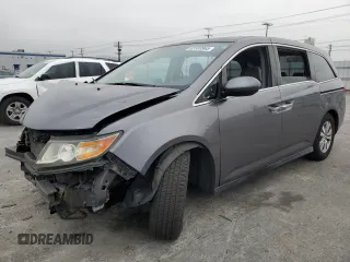 2014 Honda Odyssey EX with VIN 5FNRL5H43EB009531, listed as a Copart auction lot 53189965 with 74,820 mi miles and Salvage Title. Bid and sale history available at carsss.com. Image 1.