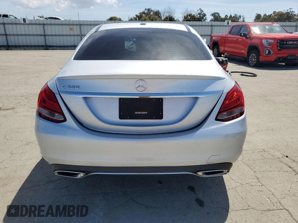 2016 Mercedes-Benz C 300 with VIN 55SWF4JB6GU144159, listed as a Copart auction lot 57174505 with 84,837 mi miles and Salvage title. Bid and sale history available at DreamBid. Image 6.