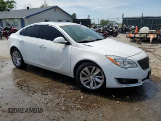2014 Buick Regal Premium I with VIN 2G4GN5EX3E9273994, listed as a Copart auction lot 53963975 with 130,723 mi miles and Clean Title. Bid and sale history available at carsss.com. Image 4.