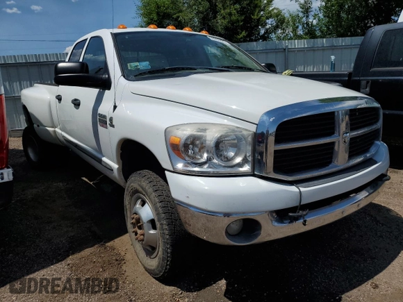 2007 Dodge 3500 SLT with VIN 3D7MX48A07G837487, listed as a Copart auction lot 59964425 with 157,811 mi miles and Salvage title. Bid and sale history available at DreamBid. Image 4.