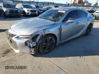 2023 Lexus IS with VIN JTHCA1D22P5125427, listed as a Copart auction lot 89403975 with 16,182 mi miles and Salvage Title. Bid and sale history available at carsss.com. Image 1.
