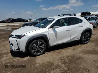 2021 Lexus UX 250h z VIN JTHX9JBH7M2042753, wystawiony jako Copart lot #59631445 z przebiegiem 43 359 mil mil oraz Szkoda całkowita • Salvage title. Historia ofert i sprzedaży dostępna na DreamBid. Obrazek 1.