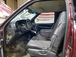 2001 Dodge 1500 with VIN 3B7HF13Y91G204298, listed as a Copart auction lot 46841055 with 156,996 mi miles and Salvage Title. Bid and sale history available at DreamBid. Image 7.