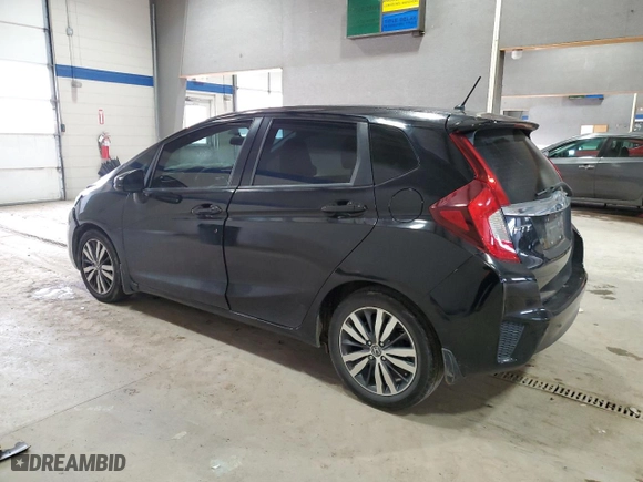2015 Honda Fit EX-L with VIN 3HGGK5H80FM726013, listed as a Copart auction lot 41611355 with 76,793 mi miles and Salvage Title. Bid and sale history available at carsss.com. Image 2.