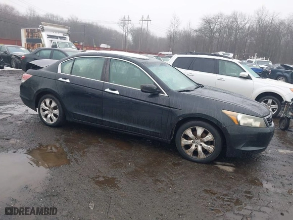 2008 Honda Accord Sdn EX-L with VIN 1HGCP268X8A146477, listed as a IAAI auction lot 41564154 with 166,268 mi miles. Bid and sale history available at carsss.com. Image 1.