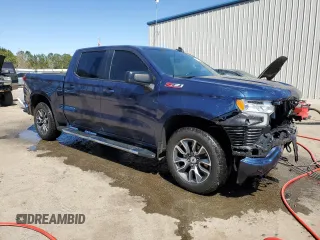 2023 Chevrolet Silverado 1500 RST with VIN 2GCUDEED3P1137124, listed as a Copart auction lot 50585395 with 28,332 mi miles and Salvage Title. Bid and sale history available at DreamBid. Image 4.