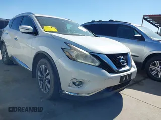 2016 Nissan Murano SL z VIN 5N1AZ2MH9GN108034, wystawiony jako IAAI lot #41712053 z przebiegiem 98 502 mil mil oraz . Historia ofert i sprzedaży dostępna na DreamBid. Obrazek 1.