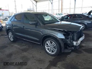 2018 Audi Q3 Premium with VIN WA1BCCFS5JR006653, listed as a IAAI auction lot 41590415 with 65,008 mi miles. Bid and sale history available at carsss.com. Image 1.