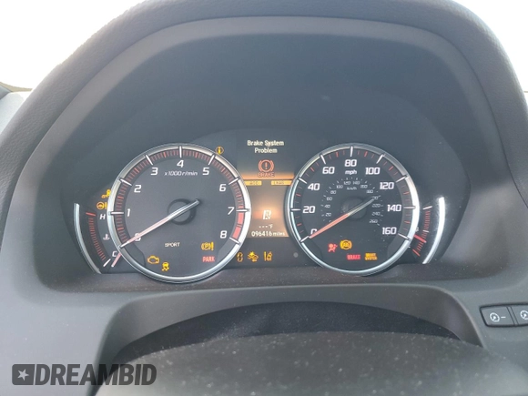 2020 Acura TLX w/A-Spec Pkg with VIN 19UUB1F60LA011402, listed as a Copart auction lot 47825525 with 96,416 mi miles and Salvage Title. Bid and sale history available at carsss.com. Image 9.