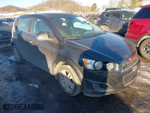 2013 Chevrolet Sonic LT with VIN 1G1JC6SB2D4256838, listed as a IAAI auction lot 41443769 with 98,839 mi miles. Bid and sale history available at carsss.com. Image 1.