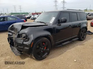 2023 Land Rover Defender X with VIN SALEXEEU8P2165523, listed as a Copart auction lot 65044174 with 16,560 mi miles and Salvage title. Bid and sale history available at DreamBid. Image 1.