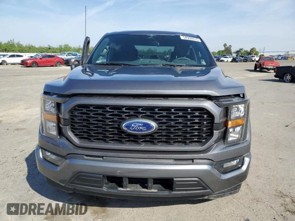 2023 Ford F-150 XL with VIN 1FTEW1CP4PKD21685, listed as a Copart auction lot 54992615 with 27,252 mi miles and Salvage title. Bid and sale history available at DreamBid. Image 5.