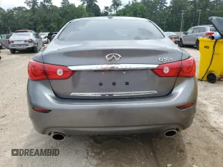 2015 Infiniti Q50 with VIN JN1BV7APXFM342123, listed as a Copart auction lot 58761595 with 88,260 mi miles and Salvage title. Bid and sale history available at DreamBid. Image 6.