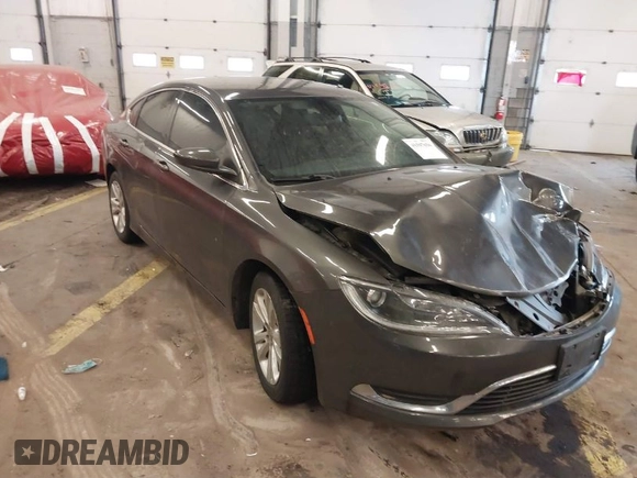 2015 Chrysler 200 Limited z VIN 1C3CCCAB5FN671783, wystawiony jako IAAI lot #41587636 z przebiegiem 95 968 mil mil oraz . Historia ofert i sprzedaży dostępna na DreamBid. Obrazek 1.