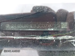 2018 Toyota Corolla L z VIN 2T1BURHE9JC078723, wystawiony jako IAAI lot #42082964 z przebiegiem 148 904 mil mil oraz . Historia ofert i sprzedaży dostępna na DreamBid. Obrazek 9.
