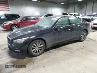 2017 Infiniti Q50 Premium with VIN JN1EV7AR4HM830890, listed as a Copart auction lot 89015575 with 70,280 mi miles and Salvage title. Bid and sale history available at DreamBid. Image 1.