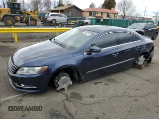 2013 Volkswagen CC VR6 Executive 4Motion with VIN WVWGU7ANXDE507793, listed as a Copart auction lot 49826915 with 105,460 mi miles and Salvage Title. Bid and sale history available at carsss.com. Image 1.