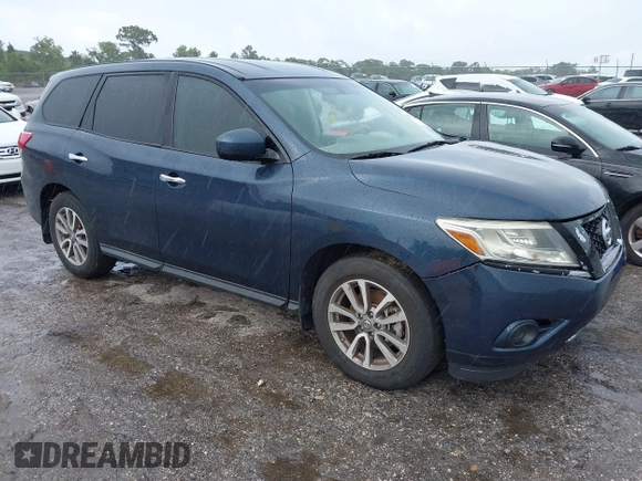 2014 Nissan Pathfinder S z VIN 5N1AR2MN6EC688714, wystawiony jako IAAI lot #42397270 z przebiegiem 223 383 mil mil oraz . Historia ofert i sprzedaży dostępna na DreamBid. Obrazek 1.