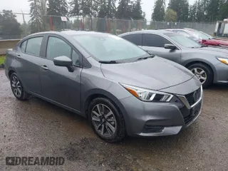 2021 Nissan Versa SV with VIN 3N1CN8EV1ML885631, listed as a IAAI auction lot 41912624 with 59,974 mi miles. Bid and sale history available at carsss.com. Image 1.