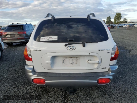 2002 Hyundai Santa Fe GLS with VIN KM8SC73D82U255770, listed as a Copart auction lot 78057954 with 142,822 mi miles and Salvage Title. Bid and sale history available at carsss.com. Image 6.