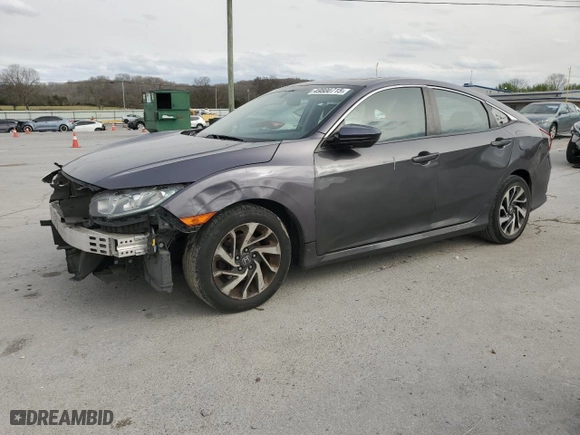 2017 Honda Civic Sedan EX with VIN 19XFC2F72HE051794, listed as a Copart auction lot 49800715 with 231,818 mi miles and Salvage Title. Bid and sale history available at carsss.com. Image 1.