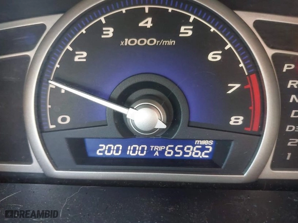 2010 Honda Civic Sdn LX with VIN 2HGFA1F51AH304467, listed as a IAAI auction lot 42042593 with 200,100 mi miles. Bid and sale history available at carsss.com. Image 7.
