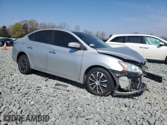 2013 Nissan Sentra SV with VIN 3N1AB7APXDL715091, listed as a Copart auction lot 50904735 with 158,910 mi miles and Salvage Title. Bid and sale history available at carsss.com. Image 4.
