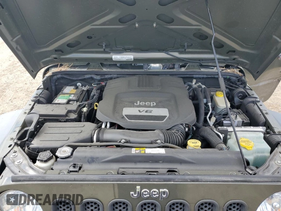 2015 Jeep Wrangler Unlimited Sport with VIN 1C4BJWDG4FL766904, listed as a Copart auction lot 58126555 with 68,400 mi miles and Salvage title. Bid and sale history available at DreamBid. Image 12.