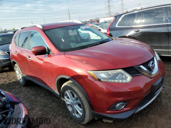2016 Nissan Rogue SV with VIN KNMAT2MV3GP656594, listed as a Copart auction lot 47096865 with 113,104 mi miles and Salvage Title. Bid and sale history available at carsss.com. Image 4.
