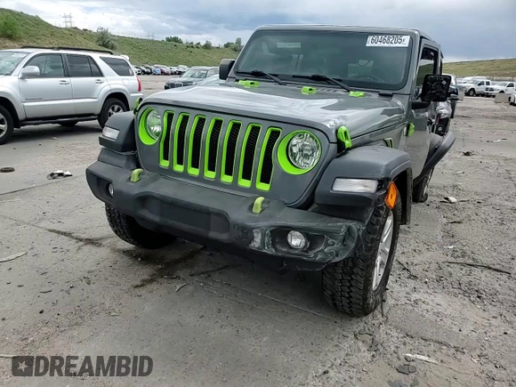 2019 Jeep Wrangler Unlimited Sport S with VIN 1C4HJXDG3KW648464, listed as a Copart auction lot 60468205 with 74,711 mi miles and Salvage title. Bid and sale history available at DreamBid. Image 14.