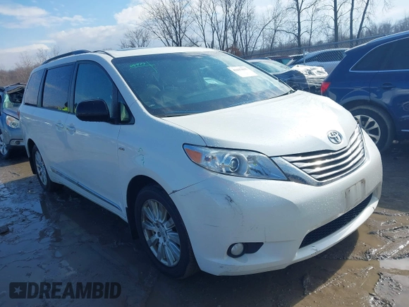 2017 Toyota Sienna XLE with VIN 5TDDZ3DC3HS171251, listed as a IAAI auction lot 41637035 with 124,127 mi miles and . Bid and sale history available at DreamBid. Image 1.