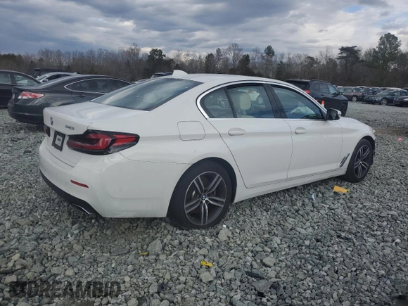 2021 BMW 5 Series 540i with VIN WBA53BJ05MWX28470, listed as a Copart auction lot 87256064 with Not Provided miles and Salvage Title. Bid and sale history available at DreamBid. Image 3.