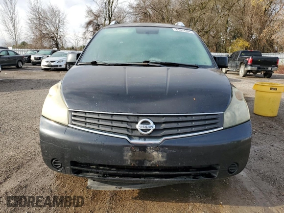 2007 Nissan Quest S with VIN 5N1BV28U87N105892, listed as a Copart auction lot 81514394 with 214,210 mi miles and Clean Title. Bid and sale history available at carsss.com. Image 5.