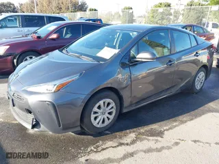 2019 Toyota Prius L Eco with VIN JTDKARFU8K3099401, listed as a IAAI auction lot 41939253 with 47,760 mi miles. Bid and sale history available at carsss.com. Image 2.