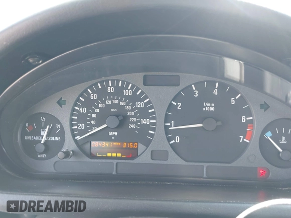 1996 BMW 3 Series Z3 1.9 with VIN 4USCH7326TLB70570, listed as a IAAI auction lot 42178179 with 84,341 mi miles and . Bid and sale history available at carsss.com. Image 7.