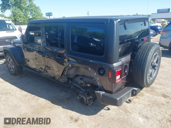 2021 Jeep Wrangler Unlimited Sport S with VIN 1C4HJXDG3MW801301, listed as a IAAI auction lot 42319387 with Not provided miles and . Bid and sale history available at DreamBid. Image 14.