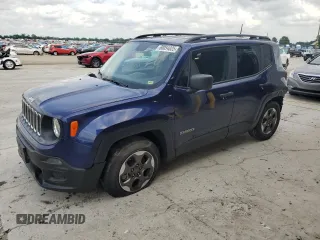 2017 Jeep Renegade Sport z VIN ZACCJAABXHPE66802, wystawiony jako Copart lot #60054025 z przebiegiem 70 039 mil mil oraz Szkoda całkowita • Salvage title. Historia ofert i sprzedaży dostępna na DreamBid. Obrazek 1.
