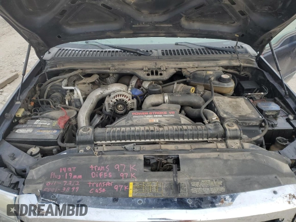 2007 Ford F-250 XL with VIN 1FTSX21P27EA04043, listed as a Copart auction lot 41401225 with 190,310 mi miles and Non Repairable. Bid and sale history available at DreamBid. Image 11.