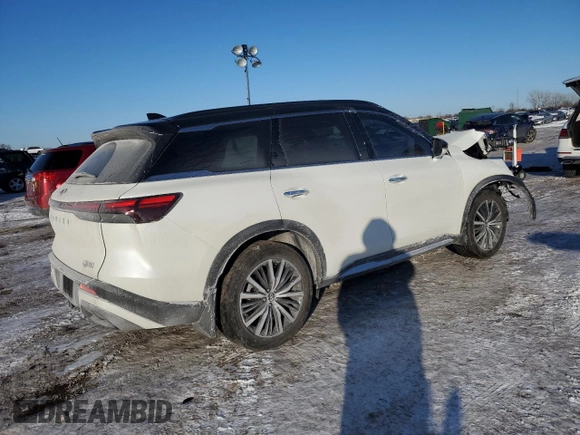 2023 Infiniti QX60 Autograph with VIN 5N1DL1HU3PC367128, listed as a Copart auction lot 46273845 with Not provided miles and Salvage title. Bid and sale history available at DreamBid. Image 3.