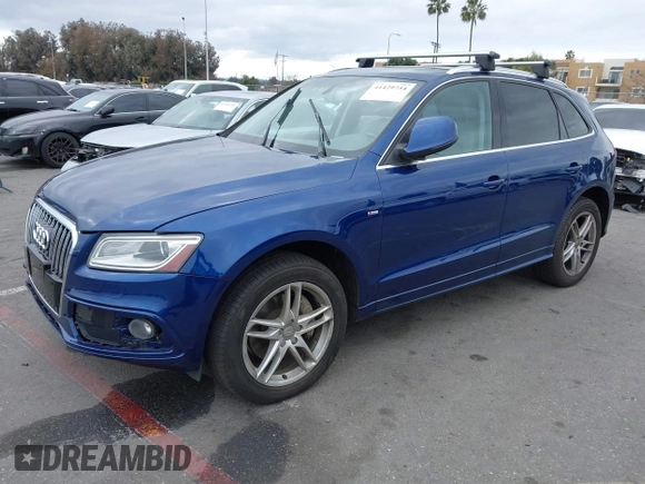 2014 Audi Q5 Premium Plus with VIN WA1DGBFP0EA023321, listed as a IAAI auction lot 41429754 with 90,025 mi miles. Bid and sale history available at carsss.com. Image 2.