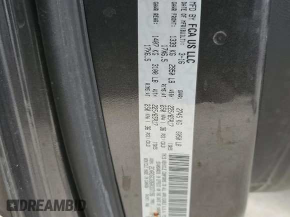 2016 Dodge Grand Caravan SXT with VIN 2C4RDGCG9GR337196, listed as a Copart auction lot 49116265 with 0 mi miles and Salvage Title. Bid and sale history available at carsss.com. Image 13.