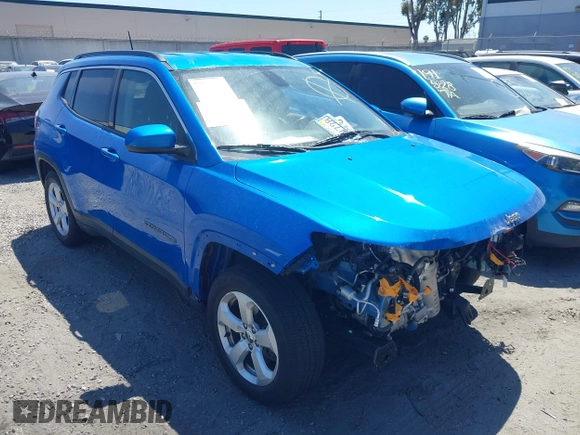 2018 Jeep Compass Latitude with VIN 3C4NJCBB6JT227412, listed as a IAAI auction lot 42120163 with 80,490 mi miles and . Bid and sale history available at DreamBid. Image 1.