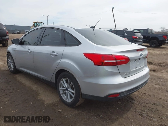 2017 Ford Focus SE with VIN 1FADP3F28HL300618, listed as a IAAI auction lot 41856517 with 35,491 mi miles. Bid and sale history available at carsss.com. Image 3.