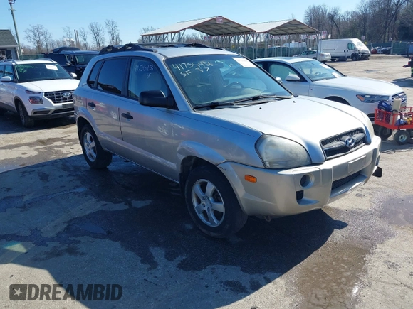 2006 Hyundai Tucson GL with VIN KM8JM12BX6U419239, listed as a IAAI auction lot 41755456 with 88,094 mi miles. Bid and sale history available at carsss.com. Image 1.