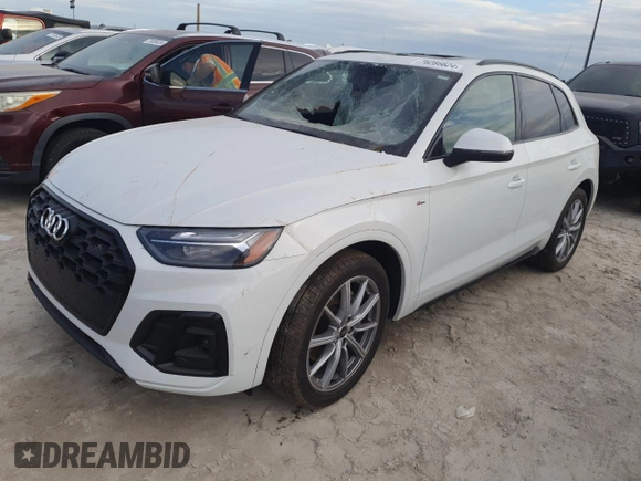 2023 Audi Q5 S line Premium Plus с VIN WA1E2AFY4P2148552, выставлен на аукционе Copart как лот 76286624 с пробегом 14 827 миль миль и Списание • Salvage title. История ставок и продаж доступна на DreamBid. Изображение 1.