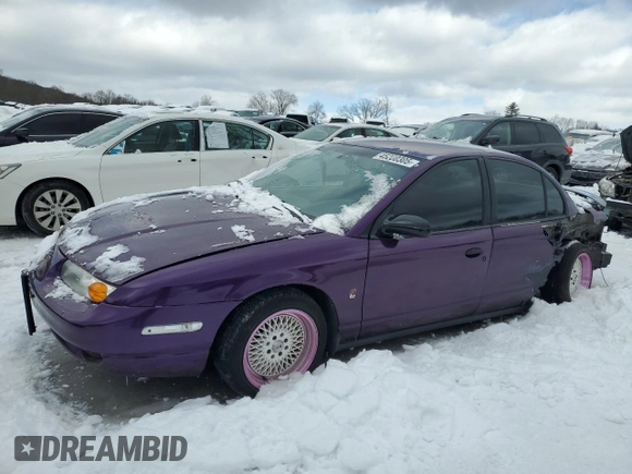 2000 Saturn SL with VIN 1G8ZF5281YZ262214, listed as a Copart auction lot 45200305 with 127,304 mi miles and Clean Title. Bid and sale history available at carsss.com. Image 1.