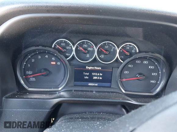 2020 Chevrolet Silverado 1500 LT with VIN 3GCPWCEKXLG437724, listed as a IAAI auction lot 41966035 with 40,024 mi miles. Bid and sale history available at carsss.com. Image 7.